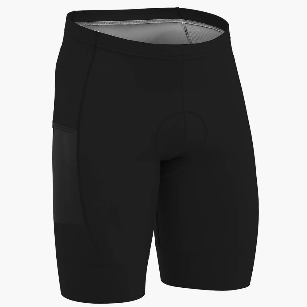 Hyve Black Mamba Cycling Gel Padded Shorts for Men - Front Side