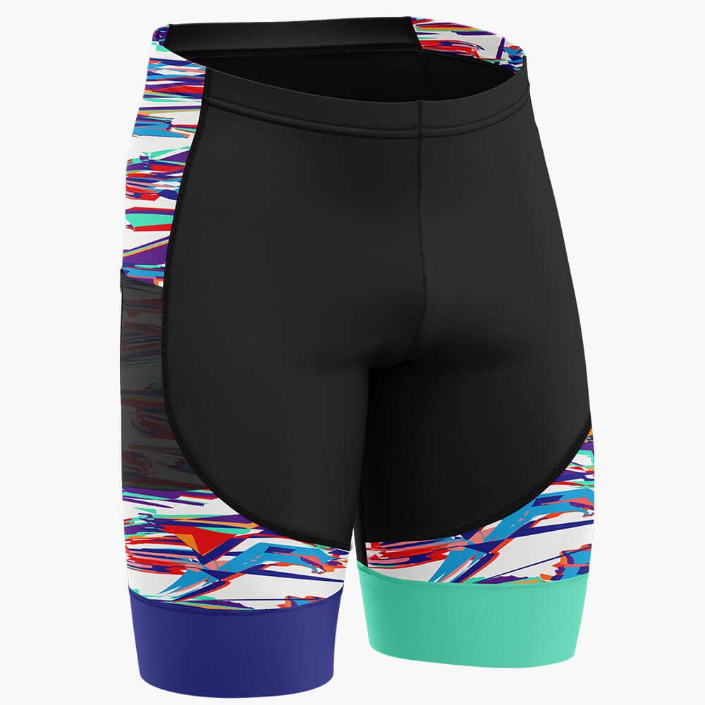 Hyve Stroke Glitch Gel Padded Bike Shorts for Men - Back Side